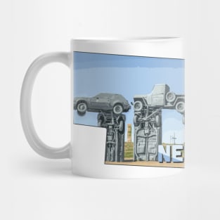 Nebraska state design / Nebraska lover / Nebraska carhenge gift idea / Nebraska home state Mug